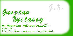 gusztav nyilassy business card